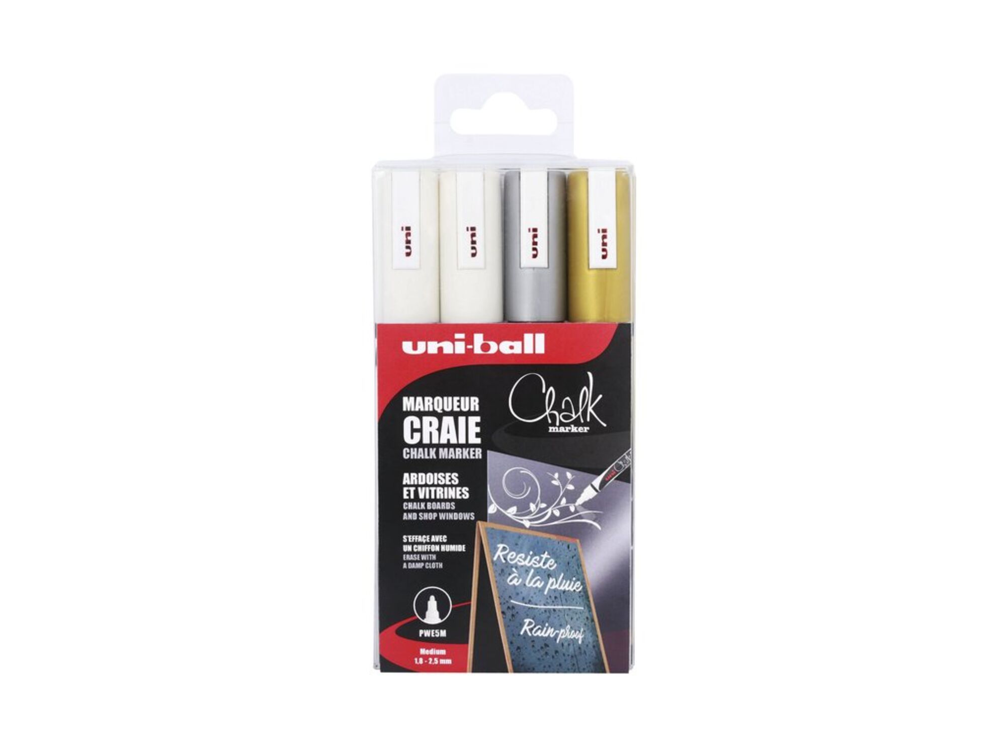 Krijtstift Uni-ball Chalk Goud