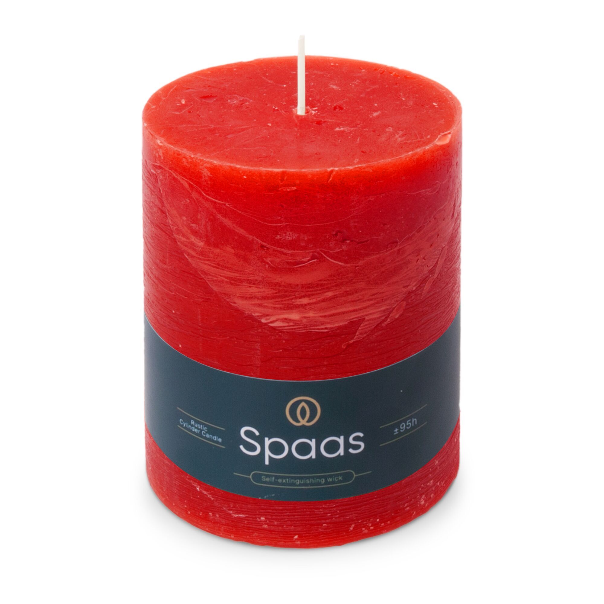 Rustieke Kaars 100/130mm - rood